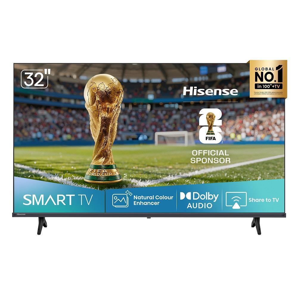 Smart TV Hisense DLED HD 32" 32A4NV com Processador AI HDR10 DTS Virtual X DLNA Alexa e Google Home em Oferta na Shopee