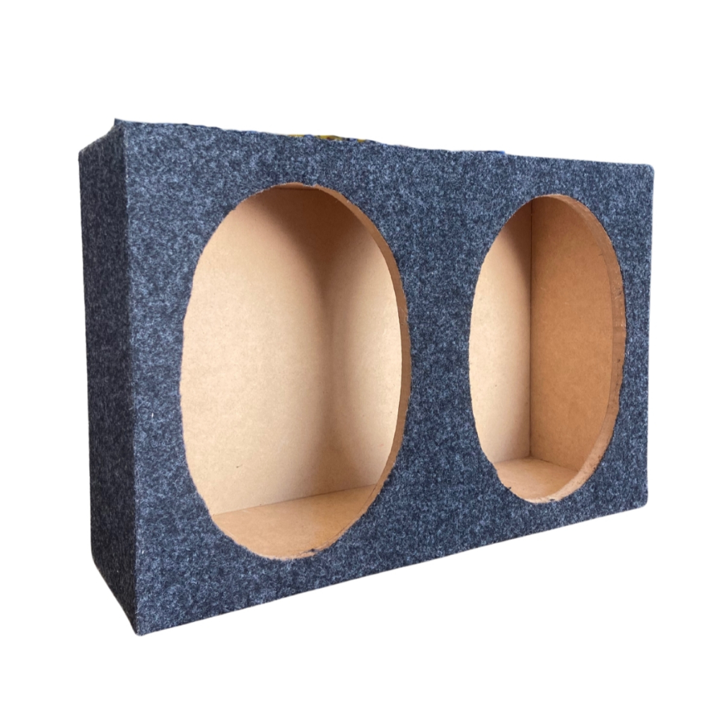 Caixa De Som P/ 2 Alto Falantes 6x9 VAZIA Automotivo P/ Carro Mdf Bocal