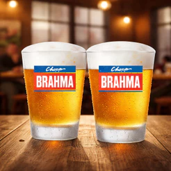 Copos Para Chopp Old Fashioned Brahma 210ml Cozinha, Bar e Restaurante - Ruvolo