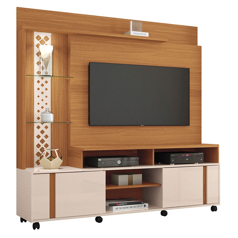 Home Theater Vitron Cinamomo Off White – HB Móveis em Oferta na Shopee