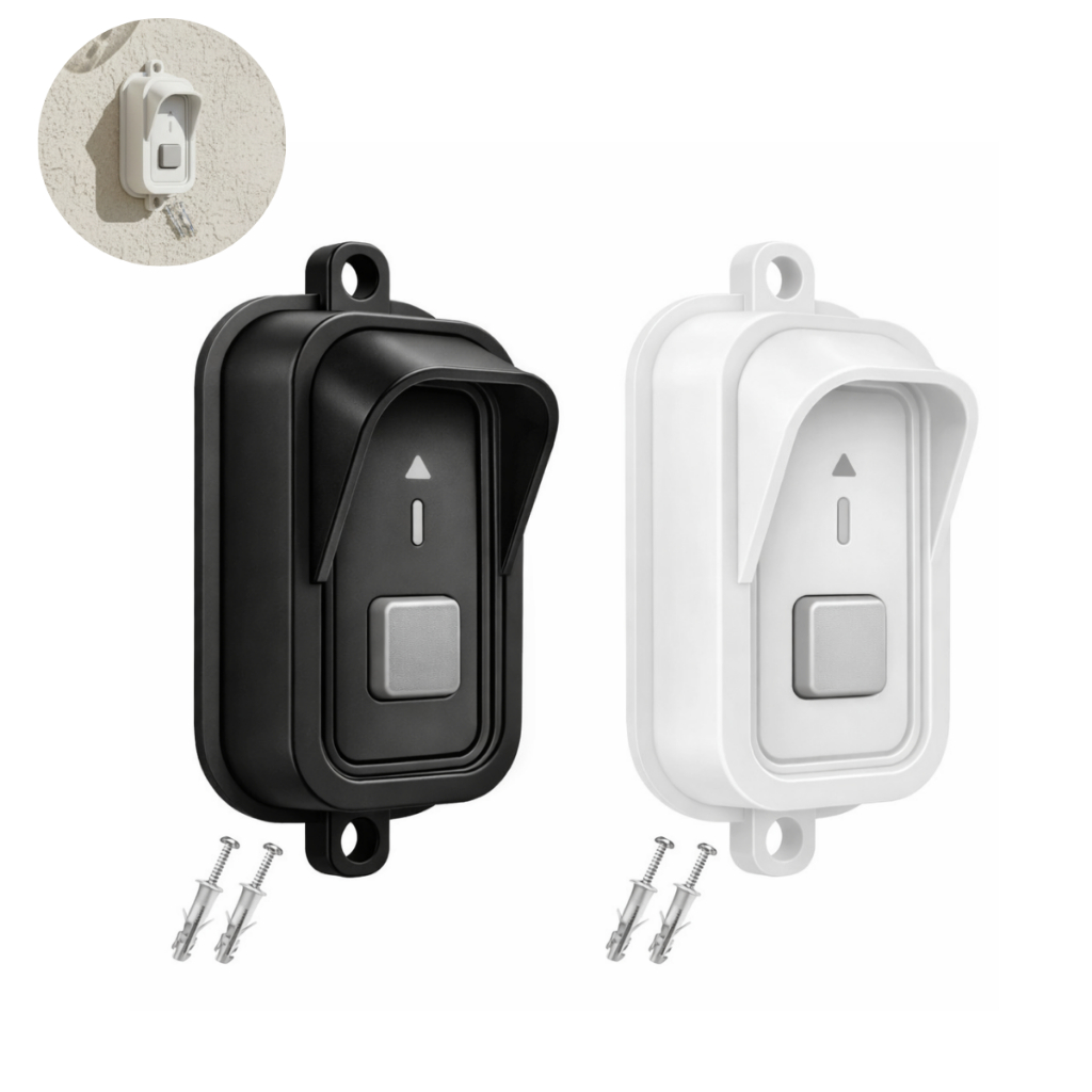 Suporte Protetor De Campainha Compatível Intelbras Anti Furto Vandalismo Respingos Proteção Resistênte Com Parafusos