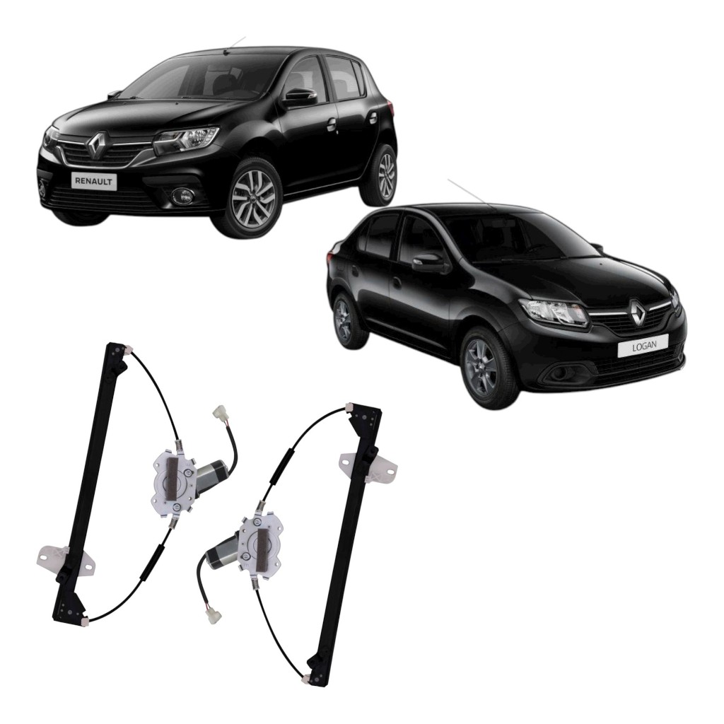 Máquina Vidro Elétrica Dianteira C/motor Logan Sandero 13/14