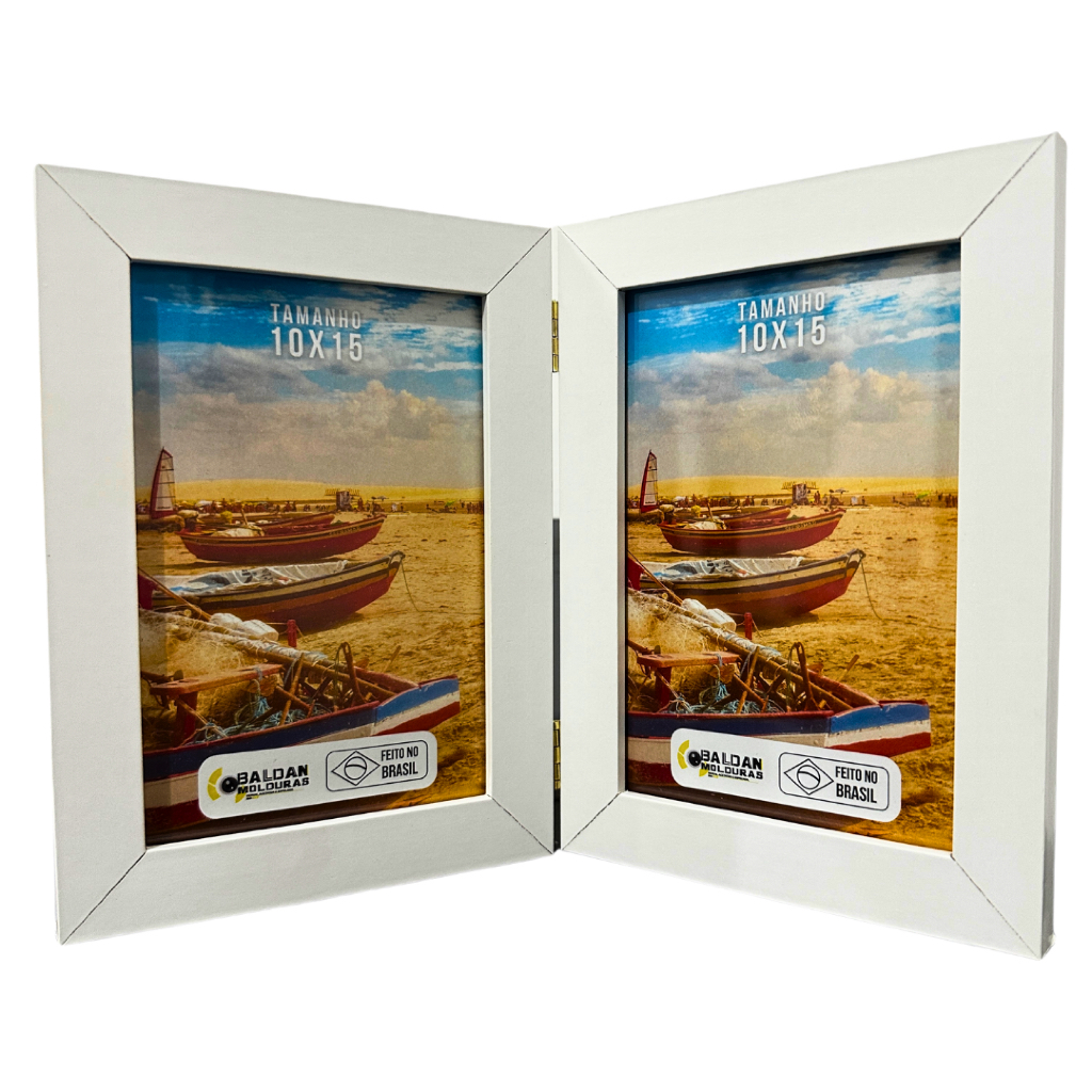 Porta Retraro Duplo 10x15 Madeira 2 cm Baldan Molduras