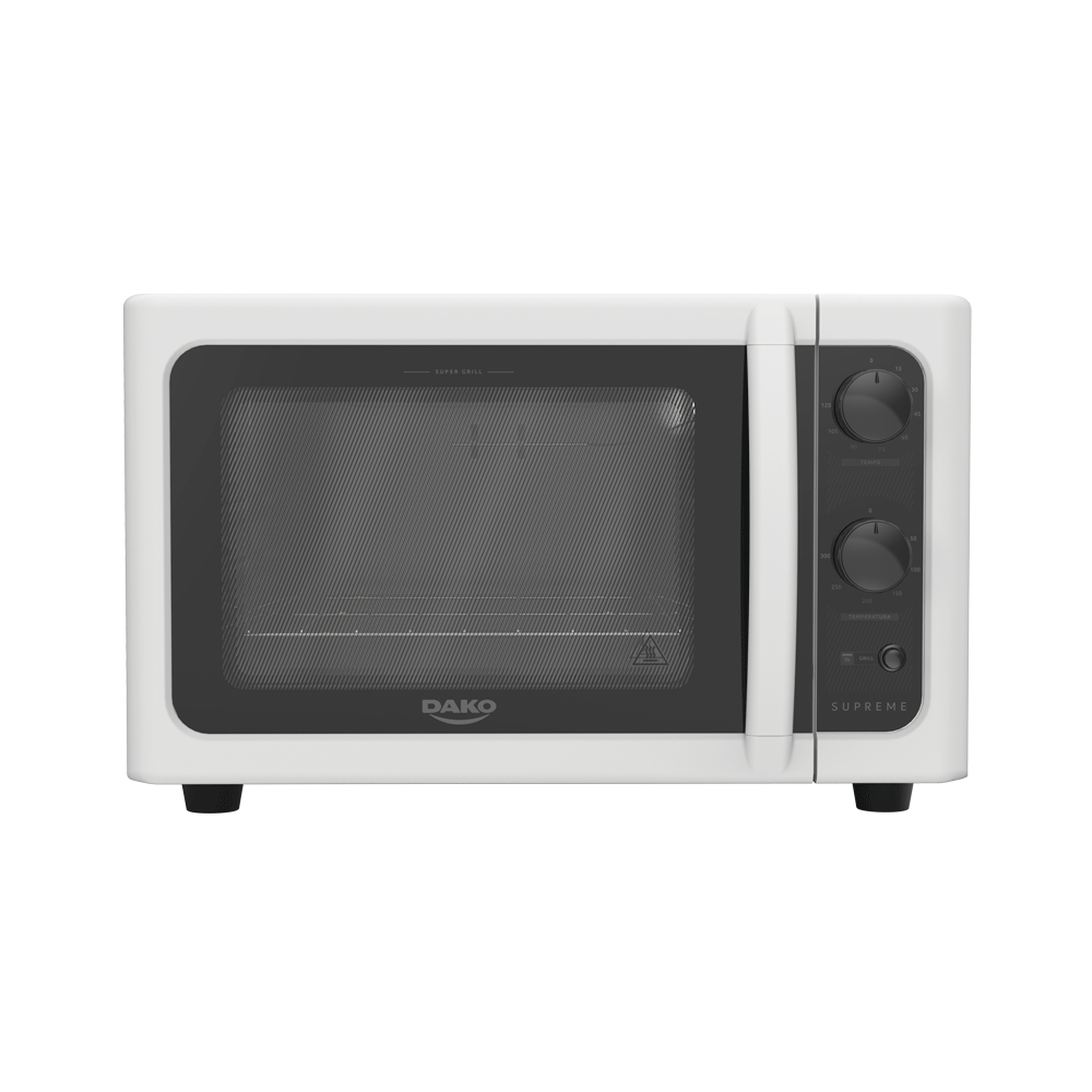 Forno de bancada elétrico Dako Supreme Branco 44 litros com grill dourador - 127v