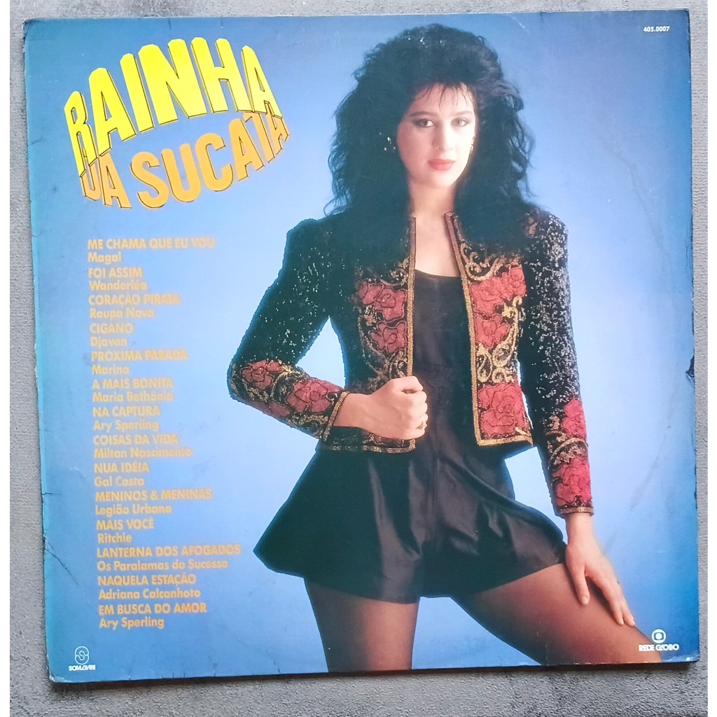Lp Novela Rainha da Sucata Nacional 1990 vinil Magal Legião Urbana Bethania Djavan Calcanhoto