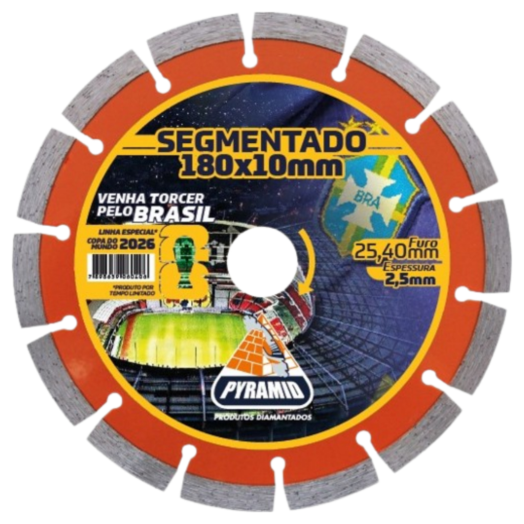 Disco De Corte Diamantado Segmentado 180mm Maquitão 7 Pol'