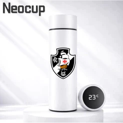 Garrafa Térmica Aço Inoxidável Time de Futebol Vasco da Gama com termômetro digital 500ml