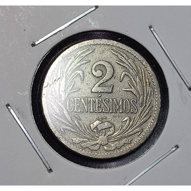 Moeda Uruguai 2 Centésimos 1924