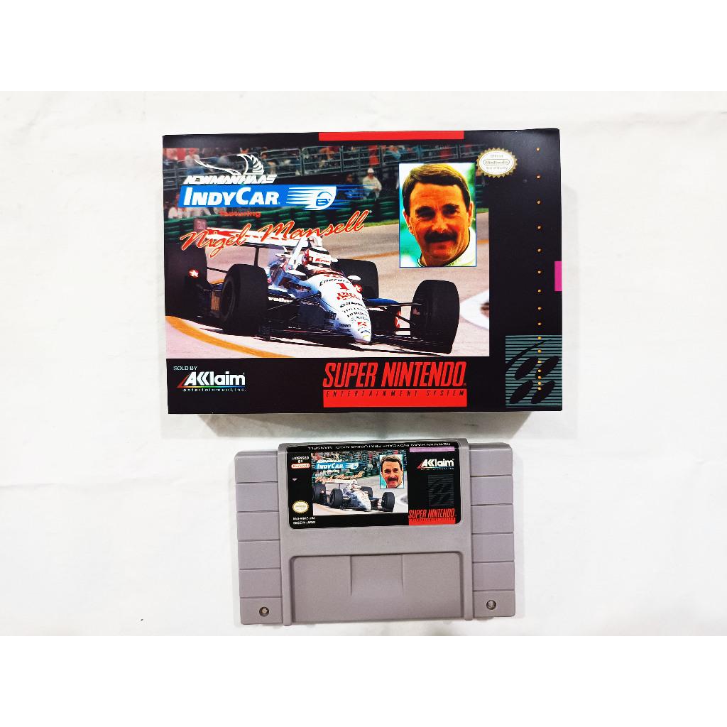 Newman Haas Indy Car Nigel Mansell Orig. Super Nintendo Snes