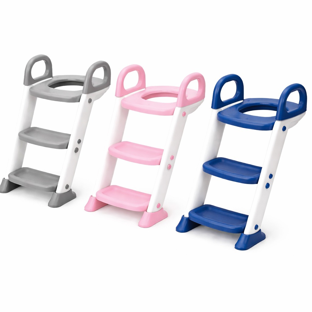 Assento Redutor Infantil 3 em 1 com Escada Antiderrapante Para Vaso Sanitário e Troninho em Oferta na Shopee