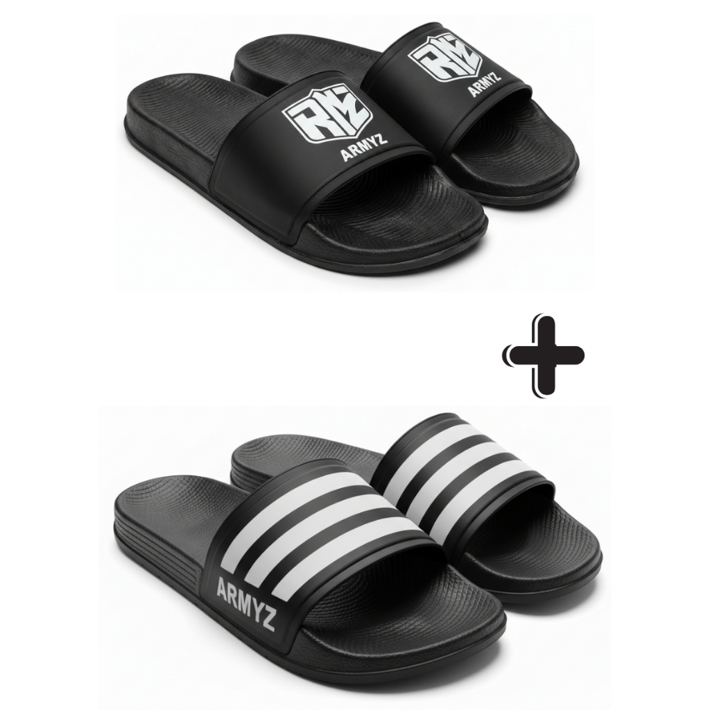 Chinelo Slide Masculino  2 Pares Leve Estiloso Ideal para Praia Dia a Dia Moda Verão