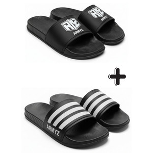 Chinelo Slide Masculino  2 Pares Leve Estiloso Ideal para Praia Dia a Dia Moda Verão