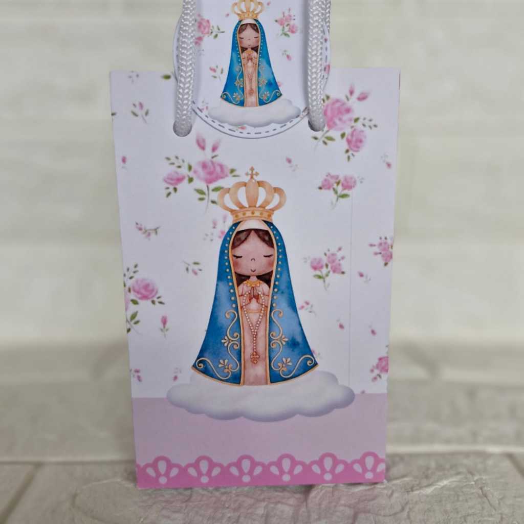 Sacolinha Personalizada Tema Nossa Senhora Aparecida Lembrancinhas Personalizadas Caixinhas/Surpresa de Aniversário
