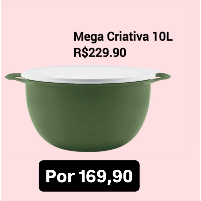 Mega Criativa 10 l Tupperware verde
