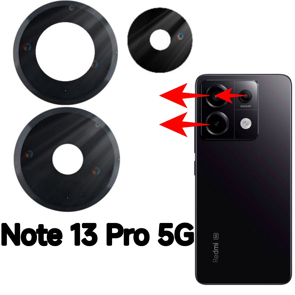 Vídro Lente Da Câmera Para Xioami Note 13 Pro 5g Vidrinho Traseiro