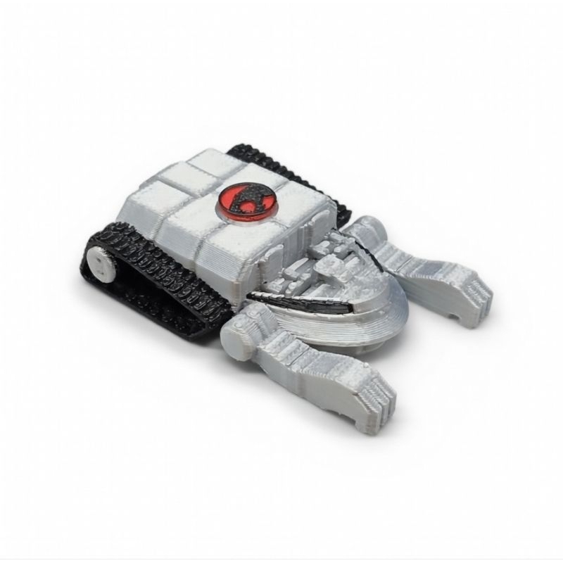 Miniatura Thundertank Thundercats escala 1/64 feita com impressora 3D