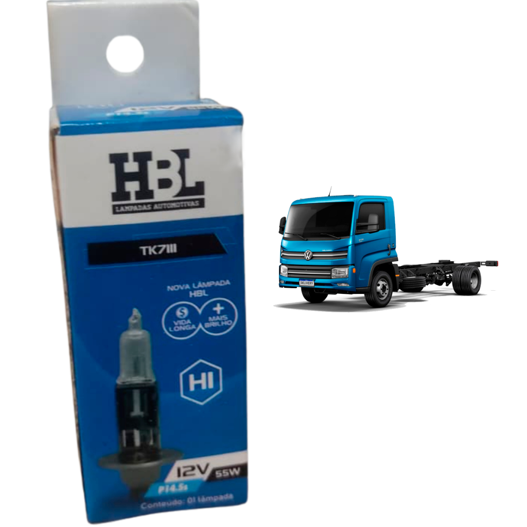 LAMPADA FAROL H1 12V 55W  EURO POLO