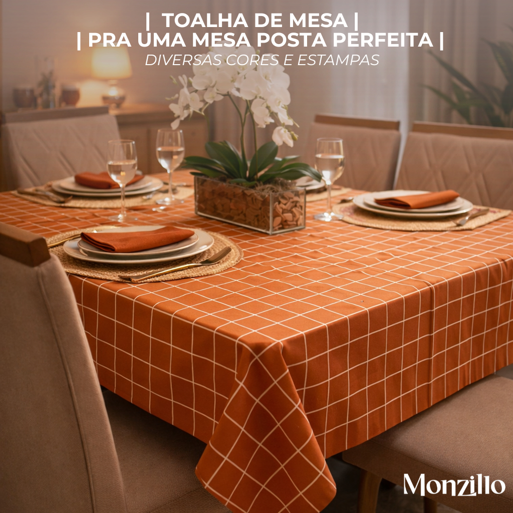 TOALHA DE MESA DAS BLOGUEIRAS  | ALGODÃO | ESTAMPAS | MESA POSTA | 4 A 10 LUGARES em Oferta na Shopee