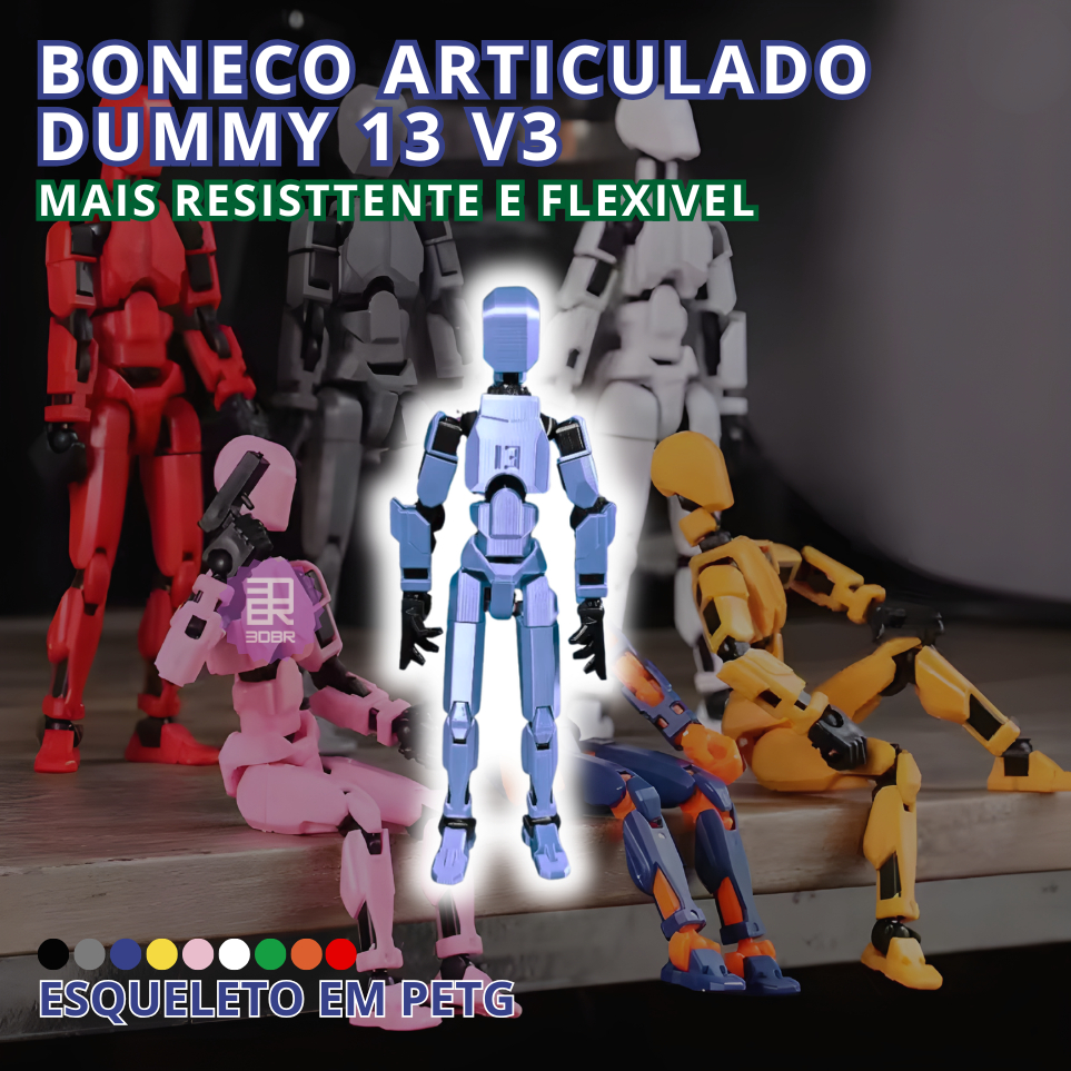 Dummy 13 Boneco Articulado 3D Action Figure Colecionável