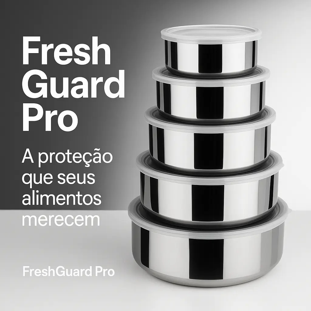 Kit Potes Herméticos Inox 5 Peças Vedação a Vácuo Mantimentos Cozinha Organizada Pote Porta Alimentos Geladeira em Oferta na Shopee