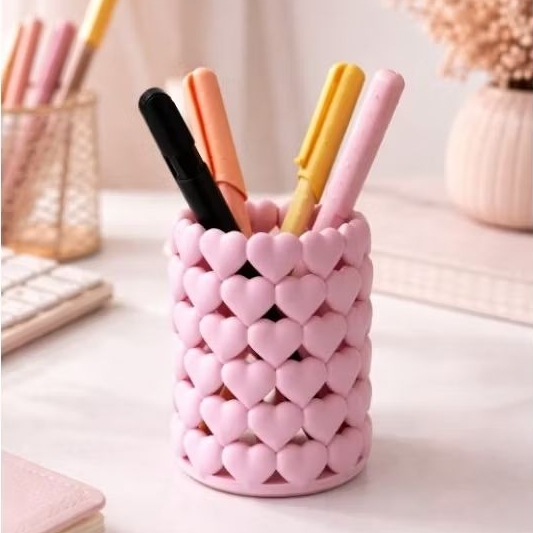 Porta Canetas Organizador de Mesa Decorativo Porta Lápis e Pincéis Multiuso Ideal para Escritório, Estudo e Home Office