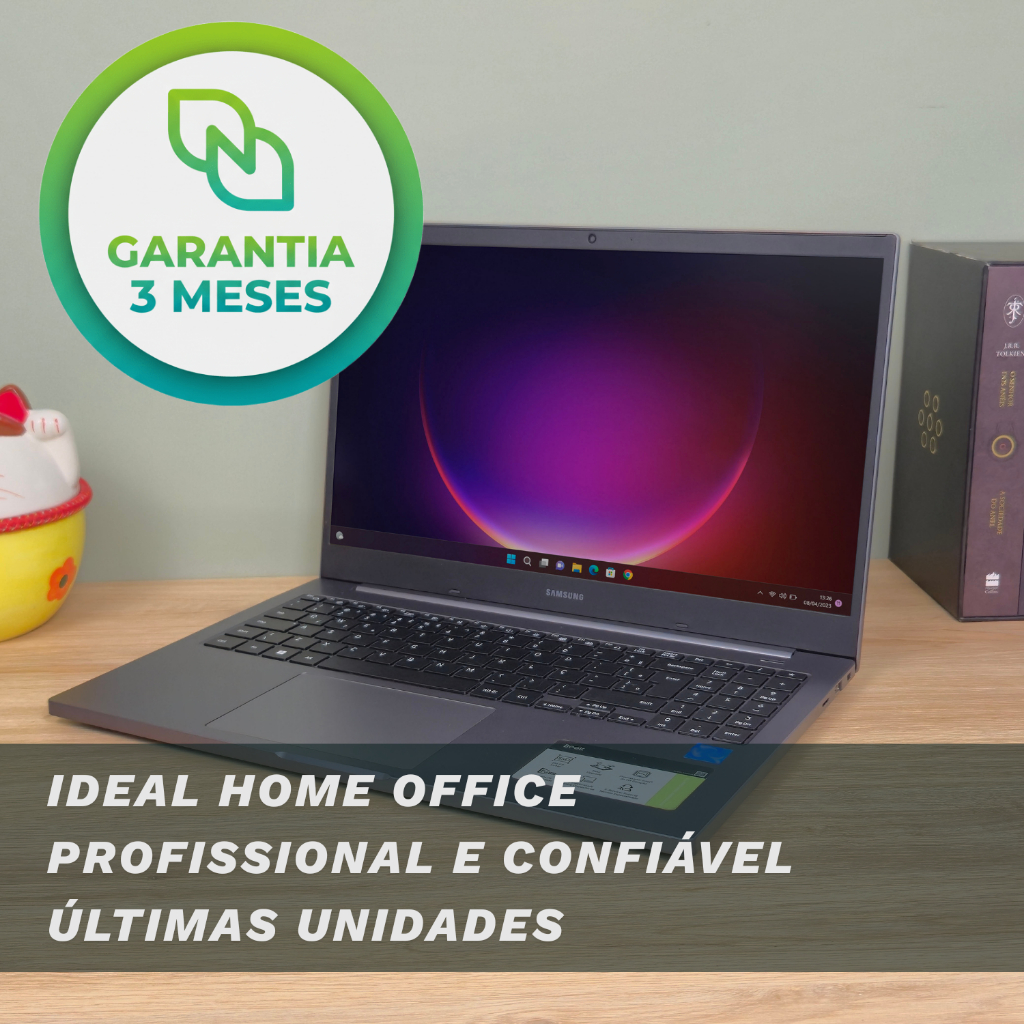 Notebook Samsung 15,6 | Core I5 10 Ger | Ssd 500gb | Ram 8gb - ESCRITORIO PLANILHAS APRESENTACAO FACULDADE EAD AULAS