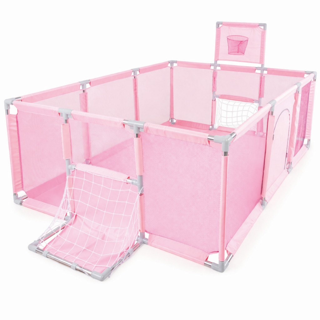 Cercadinho Bebê Infantil Chiqueirinho Criança Baby Bear cor:Rosa;Tamanho:Grande