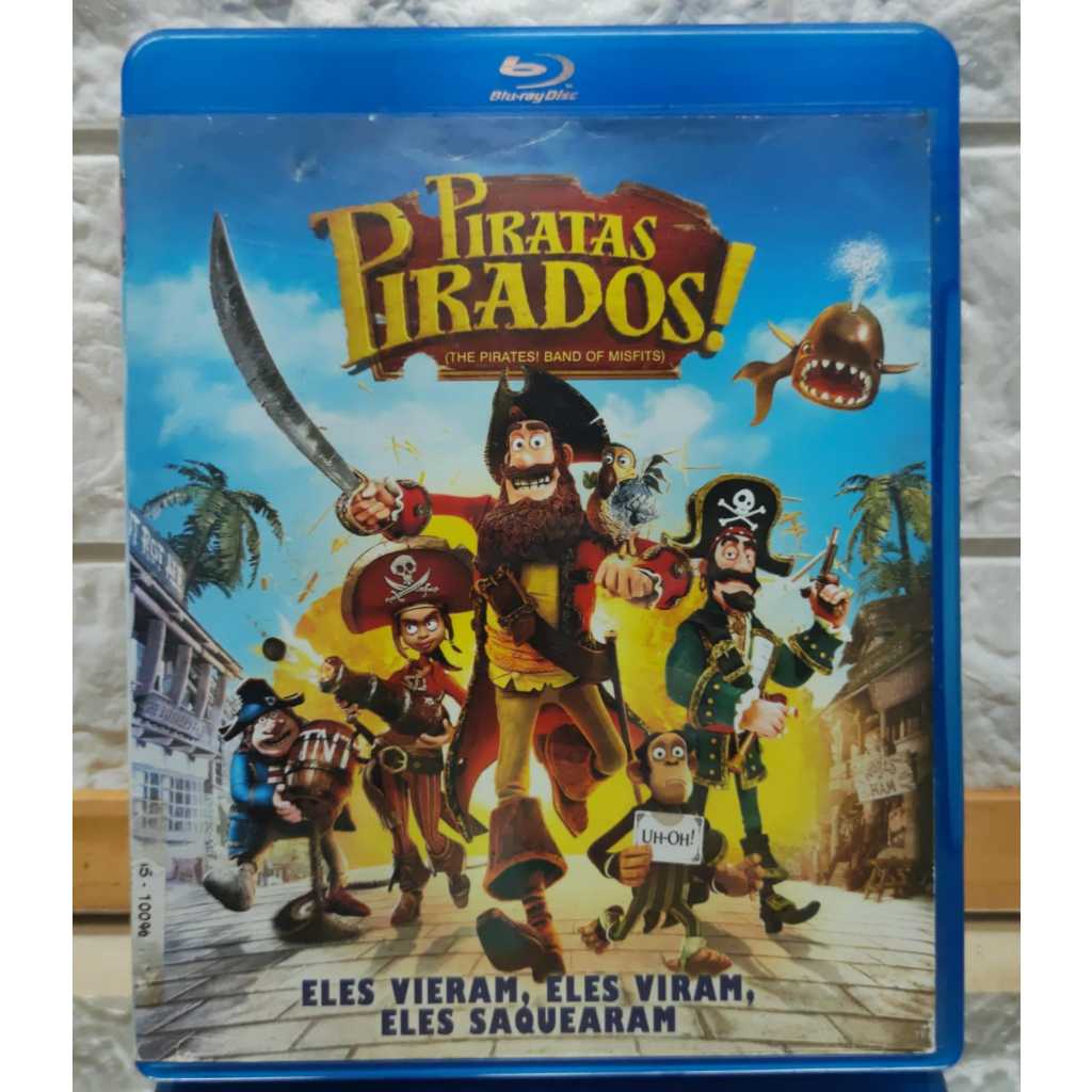 Blu-ray Filme Piratas Pirados Original Dublado Animação