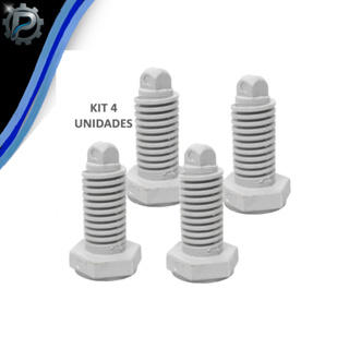 Kit 4 Pé Niveladores Lavadora Electrolux Top 8 Burdog Original em Oferta na Shopee