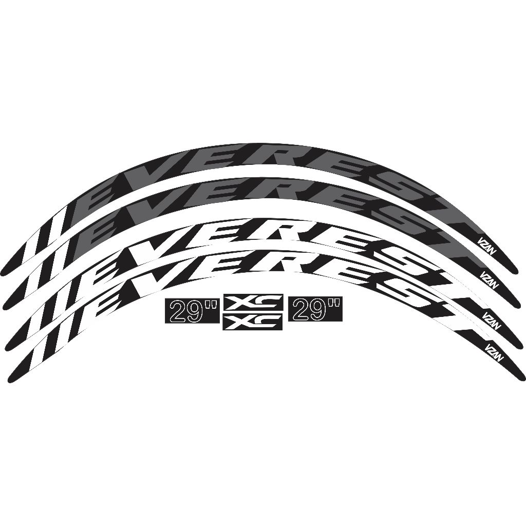 16 Adesivos compatível Roda Vzan Everest XC 29"