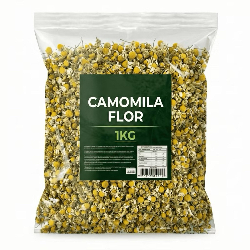 Imagem Chá de Camomila Natural 1kg 500g 250g 50g Calmante, Digestivo e Relaxante Natural