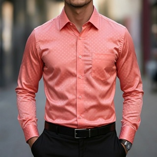 Camisa Masculina Estampada Slim Fit Social Casual Versátil Elegante em Oferta na Shopee