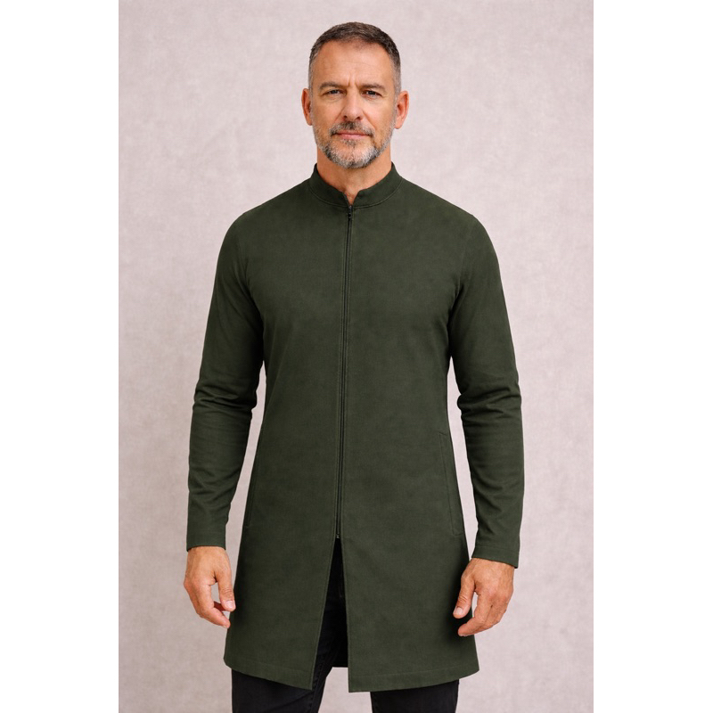 Jaleco Masculino Slim Fit Premium Não Transparente - Em gabardine