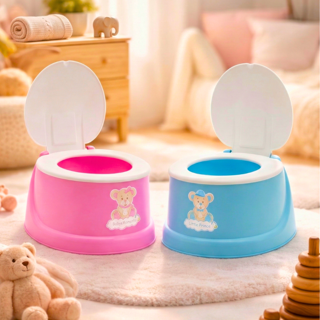 Penico com Tampa para Criança Bebê Infantil Desfralde com Tampa Plástico Resistente