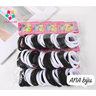 ANA 1108 Médio Xuxinha para cabelo  de Meia 72 unidades / Rabico e elástico para cabelo S…