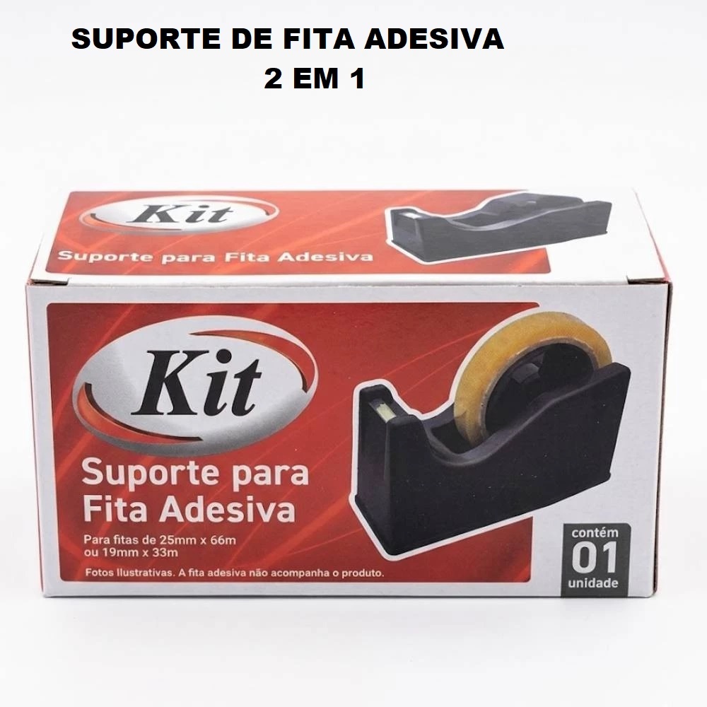 SUPORTE PARA FITA ADESIVA GRANDE   ***/  KIT  / JOCAR OFFICE OU CAVIA  **SUPER RESISTENTE** 2 EM 1**