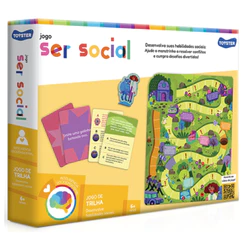JOGO SER SOCIAL TOYSTER BRINQUEDO MONSTRINHO RESOLVER CONFLITO COMUNICAÇÃO TABULEIRO CUMPRIR DESAFIO