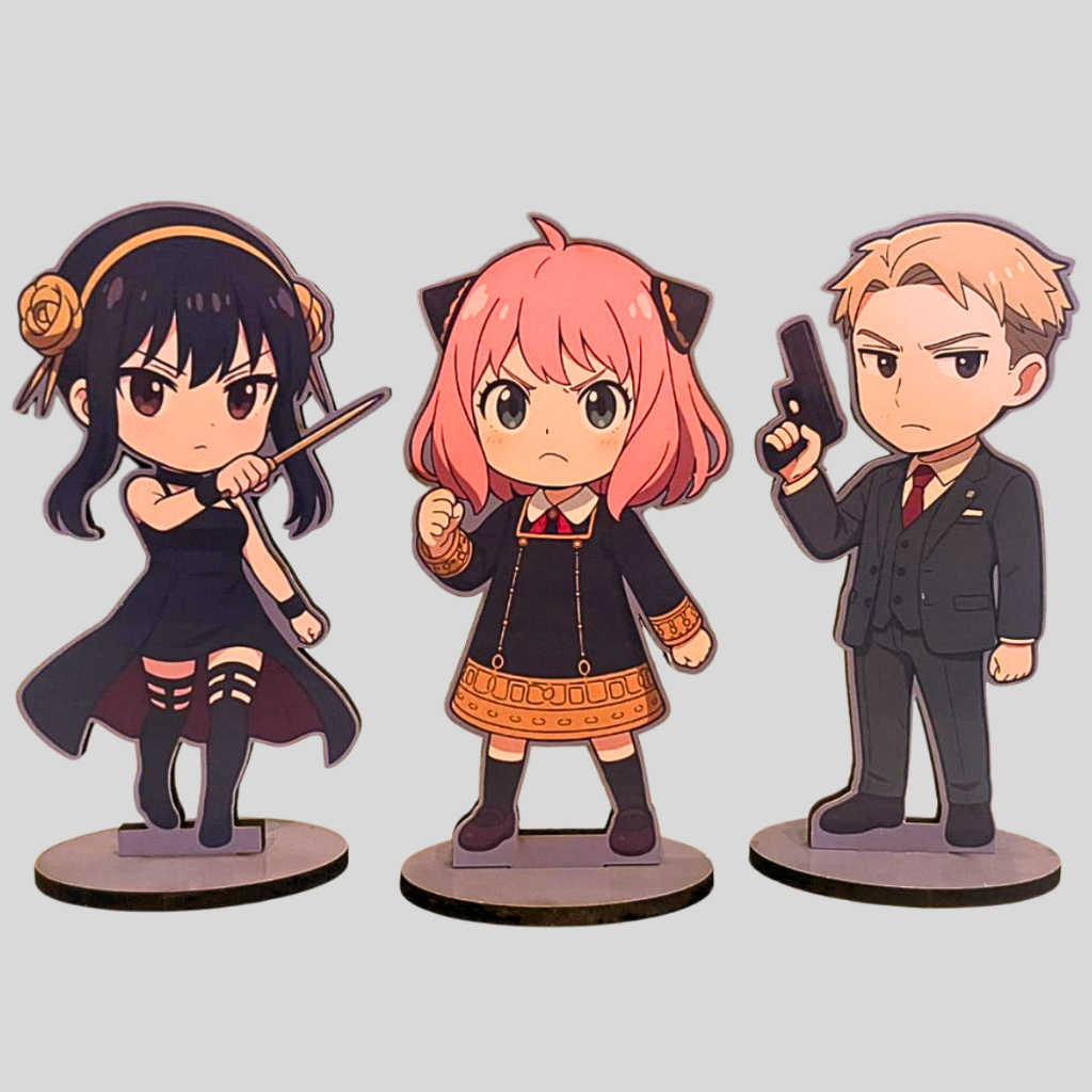 Totem Spy x Family decoração Anya Forger Loid Yor display spyxfamily anime presente festa mangá fofo