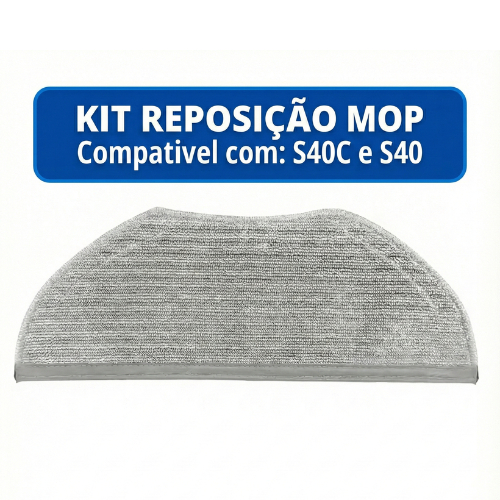 Kit Panos Mop para Robô Aspirador Compatível com Xiaomi S40C S40 H40