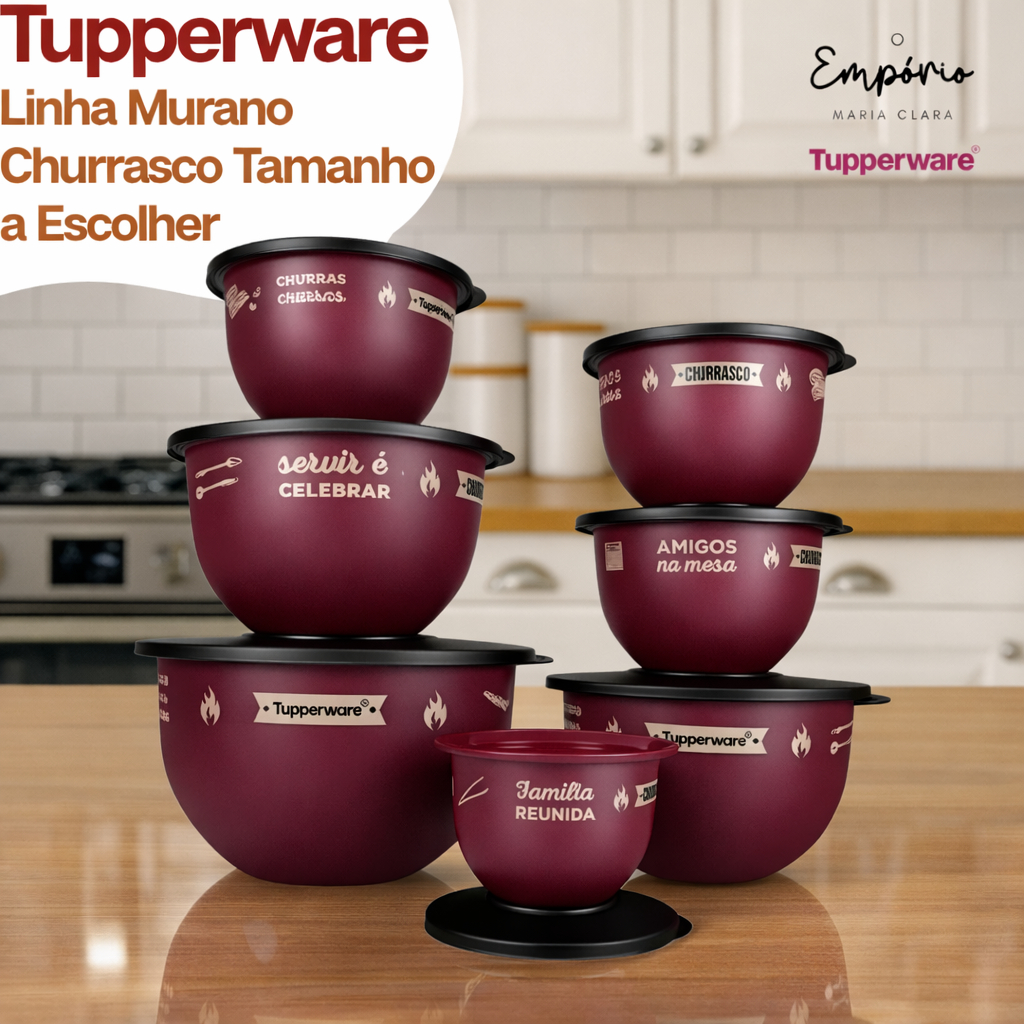 Tupperware Linha Murano Churrasco Tamanho a Escolher