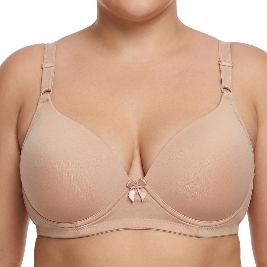 Sutiã Plus Size com Bojo e Aro 48 ao 54 Alça Reforçada Regulável Confortável para o Dia a Dia