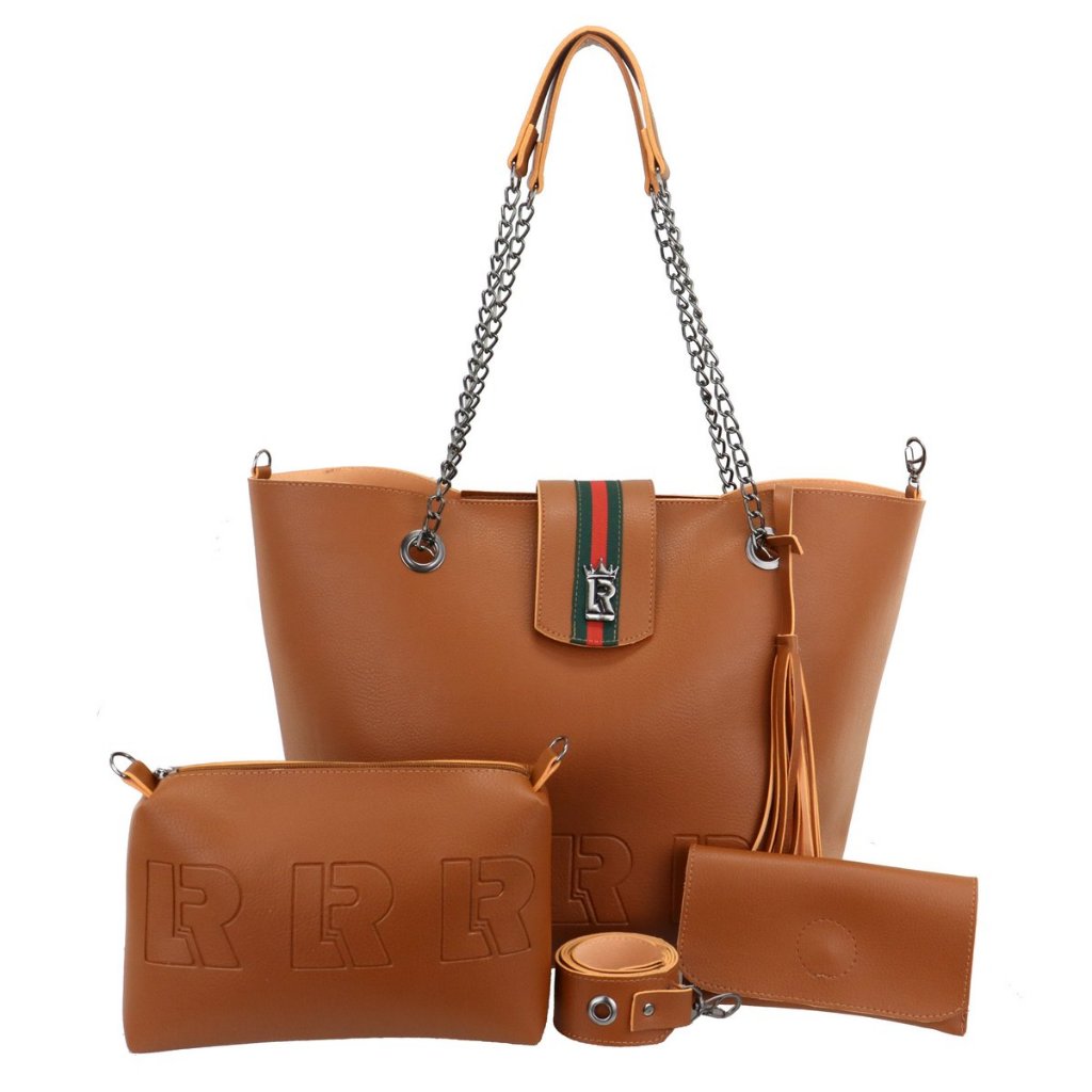 KIT BOLSA FEMININA 03 PCS+BOLSA GRANDE SACOLA+BOLSA MEDIA TRANSVERSAL+CARTEIRA MODA TENDENCIA+PROMOCAO+ATACADO+LR04 AA
