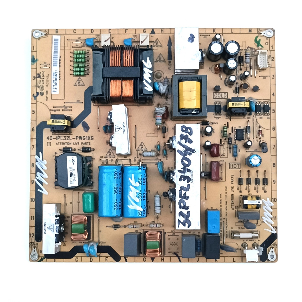 Placa Fonte TV 32pfl3404/78 32pfl5604/78 40-ipl32l-pwg1xg Cod 0134
