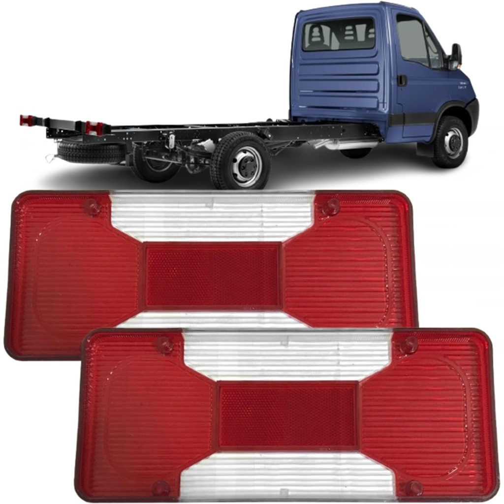 Par Lente Lanterna Traseira Iveco 2008 Até 2025 Daily Chassi