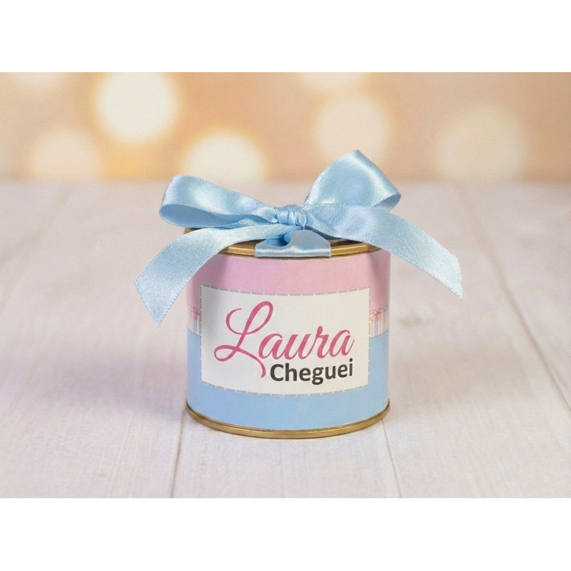 Tubolata Personalizada com Nome 5x6 Lembrancinha Infantil Luxo Kit Mini Tubolata Festa Maternidade Batizado