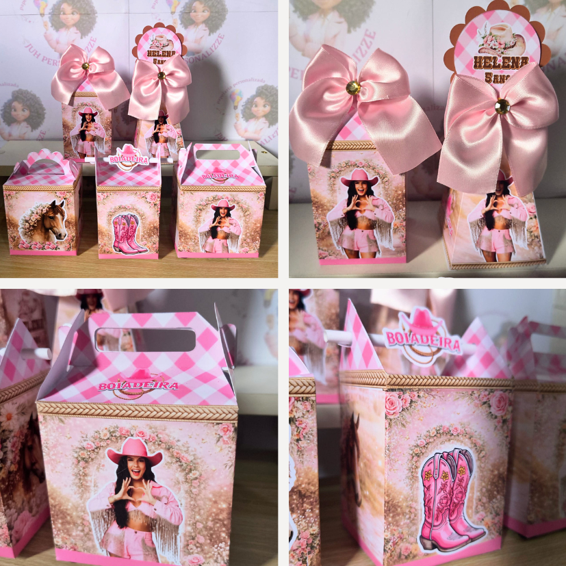Kit Pegue e Monte Festa ANA CASTELA/BOIADEIRA Personalizados |Lembrancinhas | Festa infantil| Aniversário Papel Brilhoso