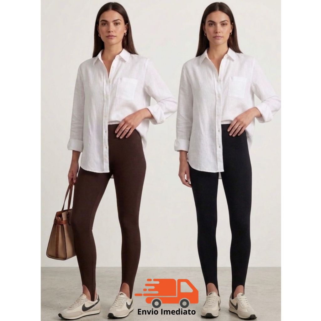 Calça Legging Pezinho Flanelada Grossa Calça Peluciada Modeladora Confortável Sem Transparência Cintura Alta
