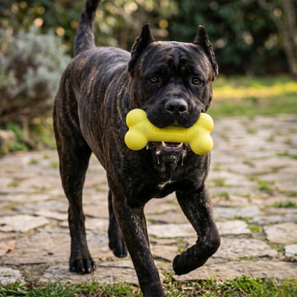 Osso Brinquedo Mordedor Amarelo Cachorro Grande  Amorosso Mastiff American Bully Pastor Alemão Adeestramento Resistente