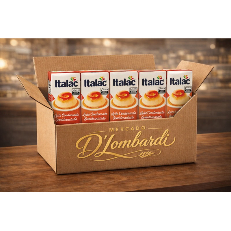 Kit 5 Leite Condensado Semidesnatado Italac 395g Cada