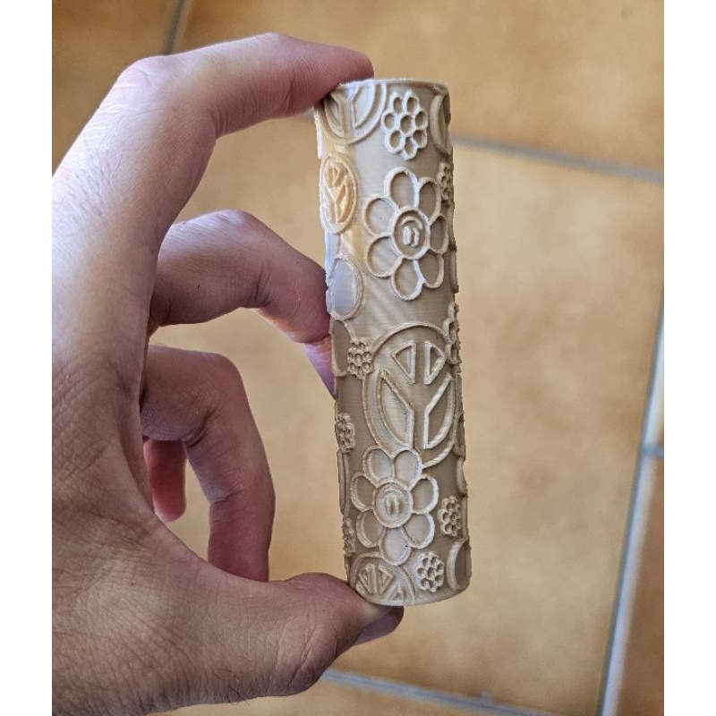 Rolo Marcador Textura Molde Para Cerâmica Biscuit Argila Massas Escultura Modelagem